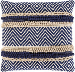 Labrador Navy Diamond Chevron Throw Pillow - Clearance - Ornate Home