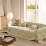 Lace Trim Pom Pom Tassel Edge Slipcover, Durable Furniture Cover for Pets Couch Sofa - Ornate Home