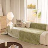 Lace Trim Pom Pom Tassel Edge Slipcover, Durable Furniture Cover for Pets Couch Sofa - Ornate Home