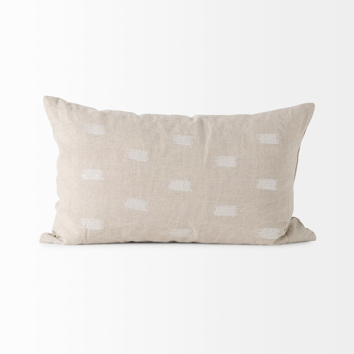 Lacey Beige/White 13x21 Decorative Pillow Cover