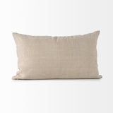 Lacey Beige/White 13x21 Decorative Pillow Cover