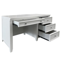 Lacey White Computer Desk - Ornate Home