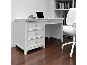 Lacey White Computer Desk - Ornate Home
