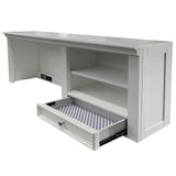 Lacey White Computer Hutch - Ornate Home