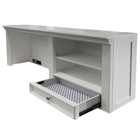 Lacey White Computer Hutch - Ornate Home