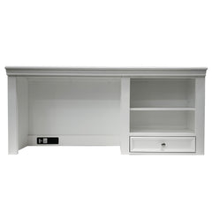 Lacey White Computer Hutch - Ornate Home