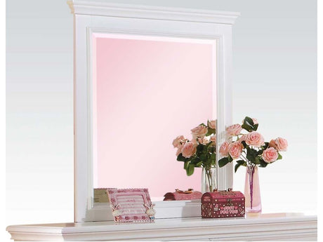 Lacey White Mirror - Ornate Home