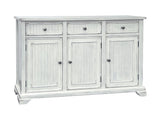 Lacey White Three-Door Sideboard - Ornate Home