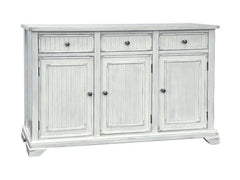 Lacey White Three-Door Sideboard - Ornate Home
