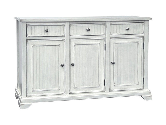Lacey White Three-Door Sideboard - Ornate Home