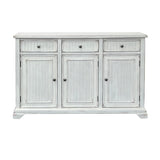 Lacey White Three-Door Sideboard - Ornate Home