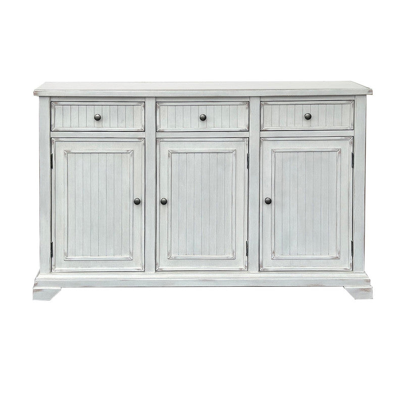 Lacey White Three-Door Sideboard - Ornate Home