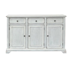Lacey White Three-Door Sideboard - Ornate Home