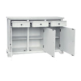 Lacey White Three-Door Sideboard - Ornate Home