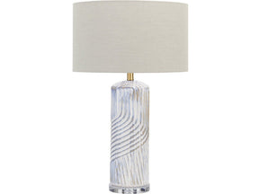 Lachlan White/Gold Table Lamp (Set of 2) - Ornate Home