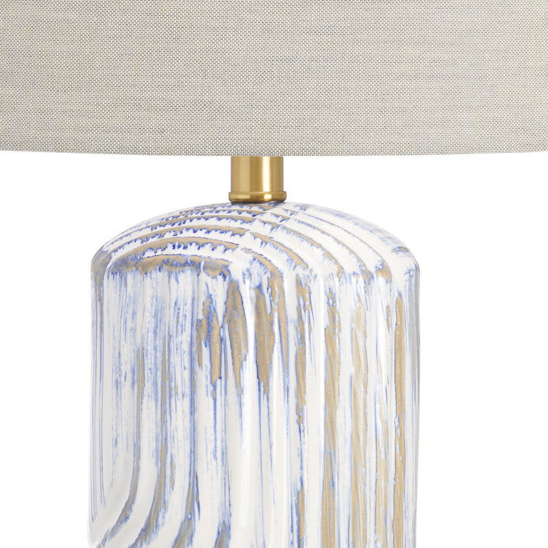 Lachlan White/Gold Table Lamp (Set of 2) - Ornate Home