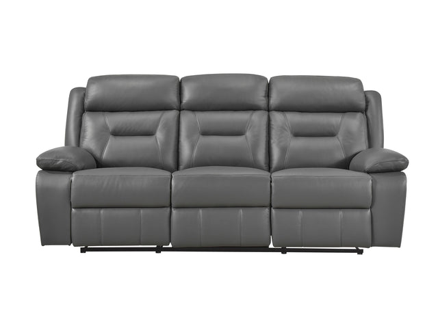 Laconia Dark Gray Double Reclining Sofa - Ornate Home