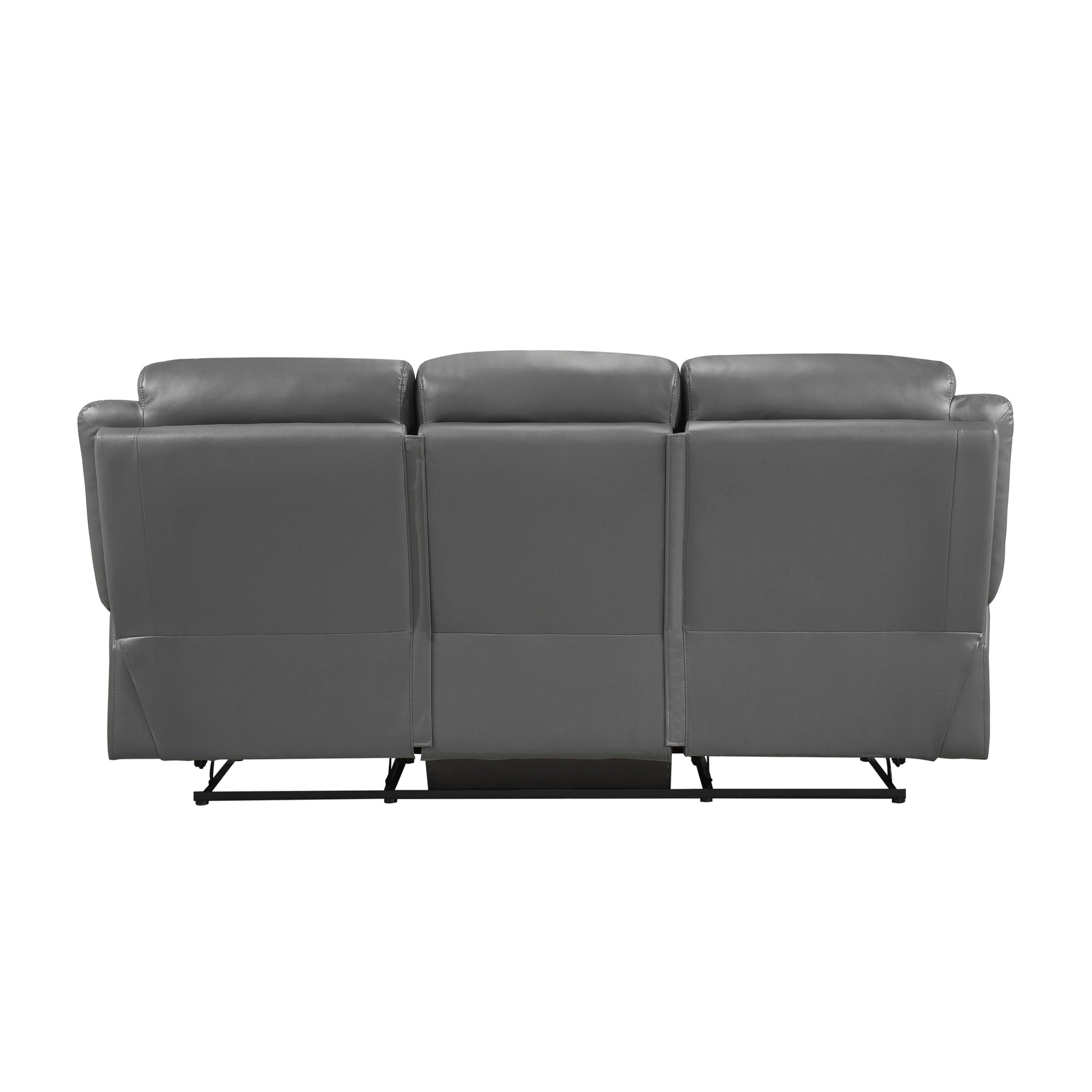 Laconia Dark Gray Double Reclining Sofa - Ornate Home