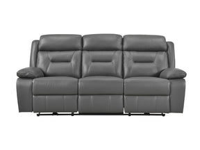 Laconia Dark Gray Power Double Reclining Sofa - Ornate Home