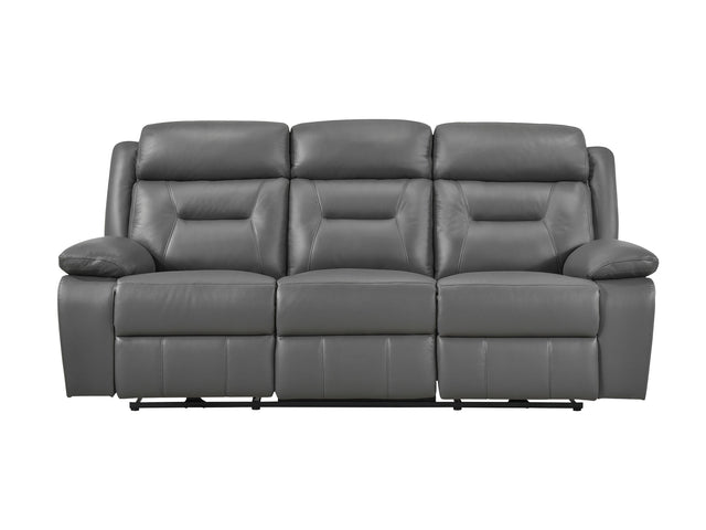 Laconia Dark Gray Power Double Reclining Sofa - Ornate Home