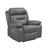 Laconia Dark Gray Power Reclining Chair - Ornate Home