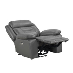 Laconia Dark Gray Power Reclining Chair - Ornate Home