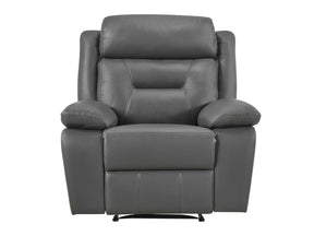 Laconia Dark Gray Reclining Chair - Ornate Home