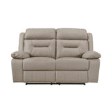 Laconia Latte Double Reclining Loveseat - Ornate Home