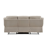Laconia Latte Double Reclining Sofa - Ornate Home