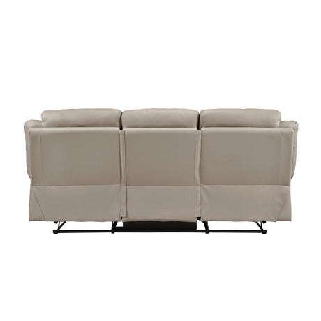 Laconia Latte Double Reclining Sofa - Ornate Home