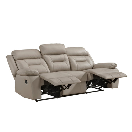 Laconia Latte Double Reclining Sofa - Ornate Home