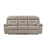 Laconia Latte Double Reclining Sofa - Ornate Home