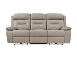 Laconia Latte Power Double Reclining Sofa - Ornate Home