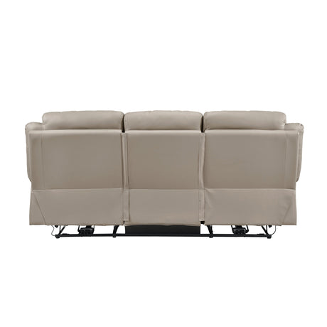 Laconia Latte Power Double Reclining Sofa - Ornate Home