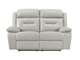 Laconia Silver Double Reclining Loveseat - Ornate Home