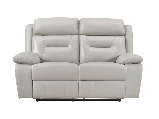 Laconia Silver Double Reclining Loveseat - Ornate Home