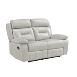 Laconia Silver Double Reclining Loveseat - Ornate Home