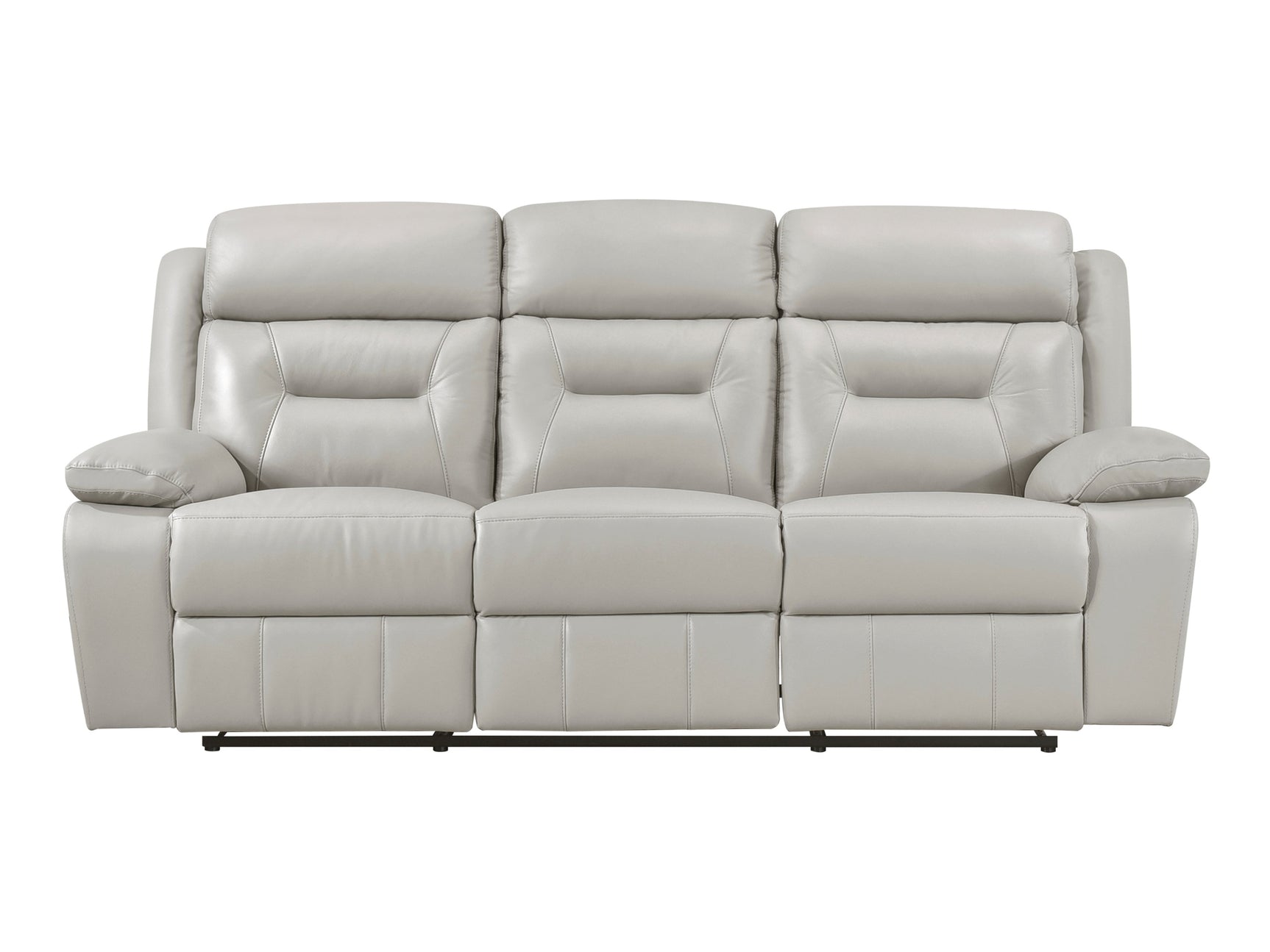 Laconia Silver Double Reclining Sofa - Ornate Home