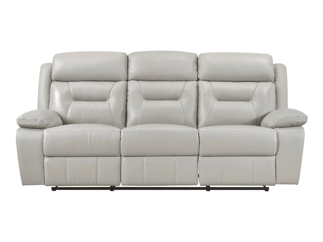Laconia Silver Double Reclining Sofa - Ornate Home