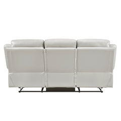 Laconia Silver Double Reclining Sofa - Ornate Home