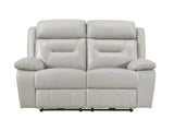Laconia Silver Power Double Reclining Loveseat - Ornate Home