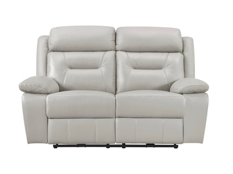 Laconia Silver Power Double Reclining Loveseat - Ornate Home