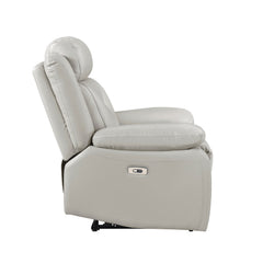 Laconia Silver Power Reclining Chair - Ornate Home
