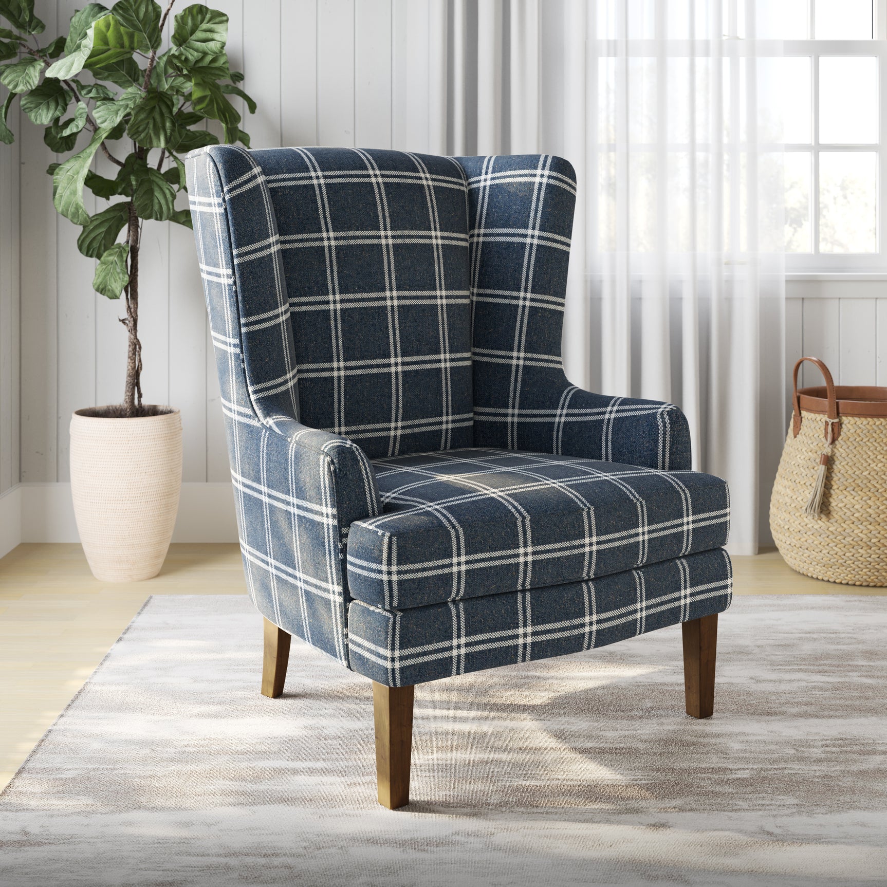Lacroix Navy Accent Chair - Ornate Home