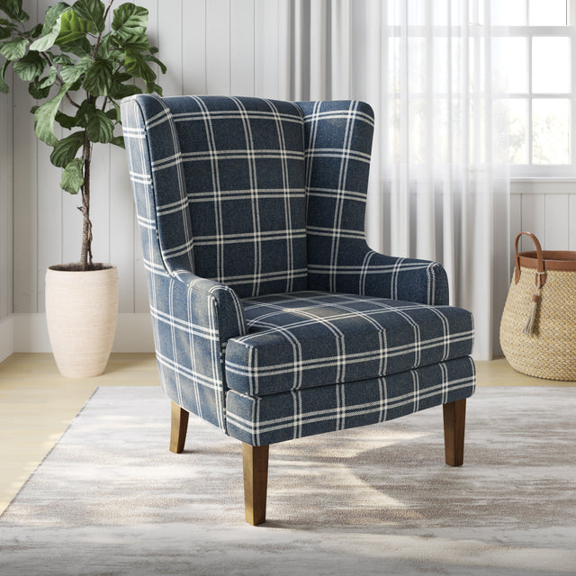 Lacroix Navy Accent Chair - Ornate Home