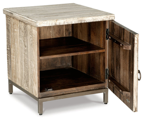 Laddford Whitewash Accent Cabinet - Ornate Home