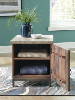 Laddford Whitewash Accent Cabinet - Ornate Home
