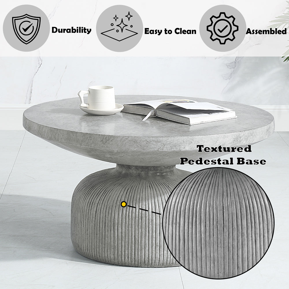 Laddie Gray Coffee Table - Ornate Home