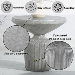 Laddie Gray End Table - Ornate Home