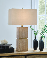 Laddner Beige Table Lamp - Ornate Home